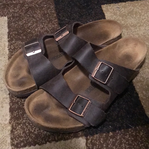 genuine leather birkenstocks